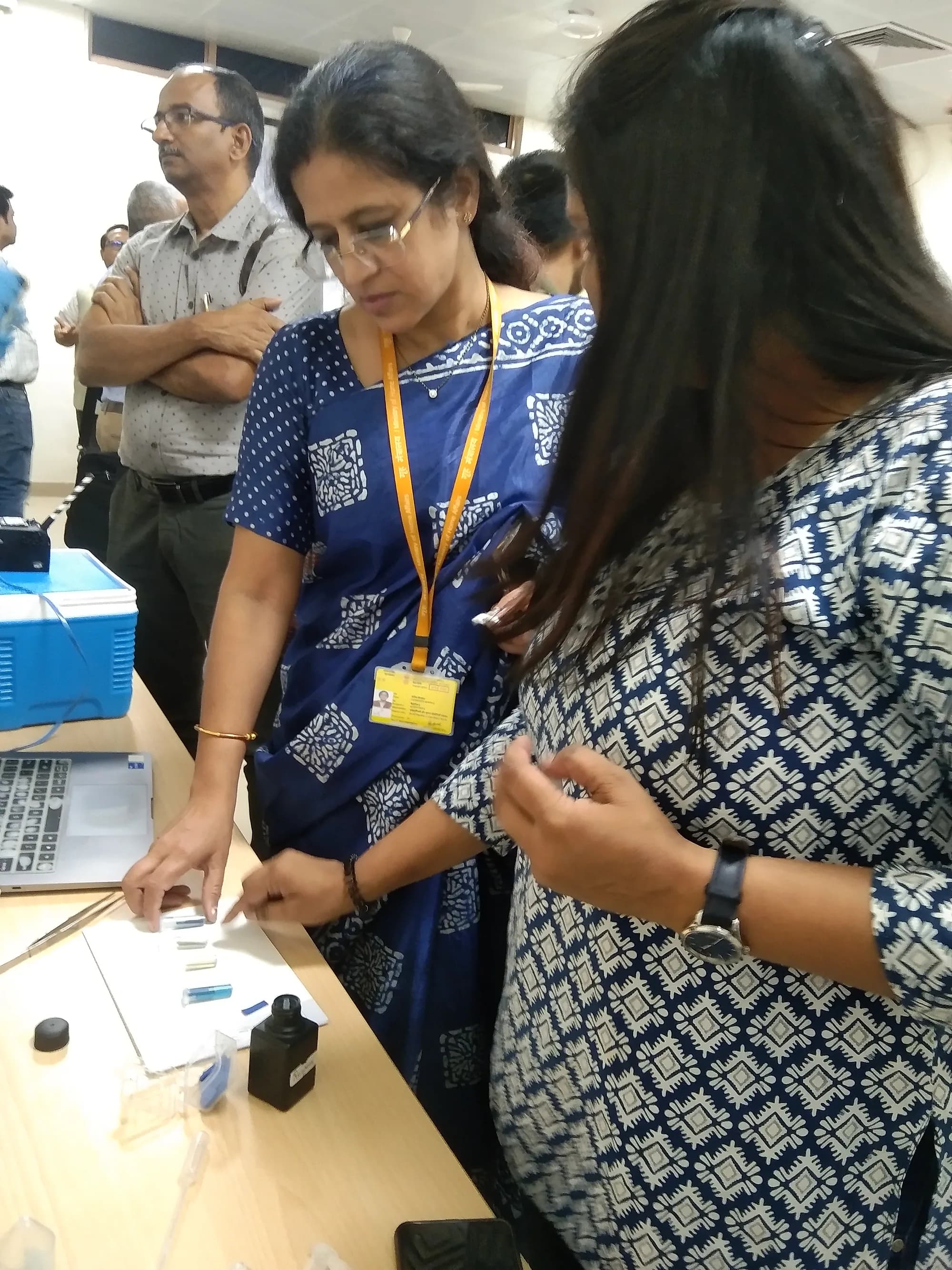 Running the paper-strip test in front of an audience.